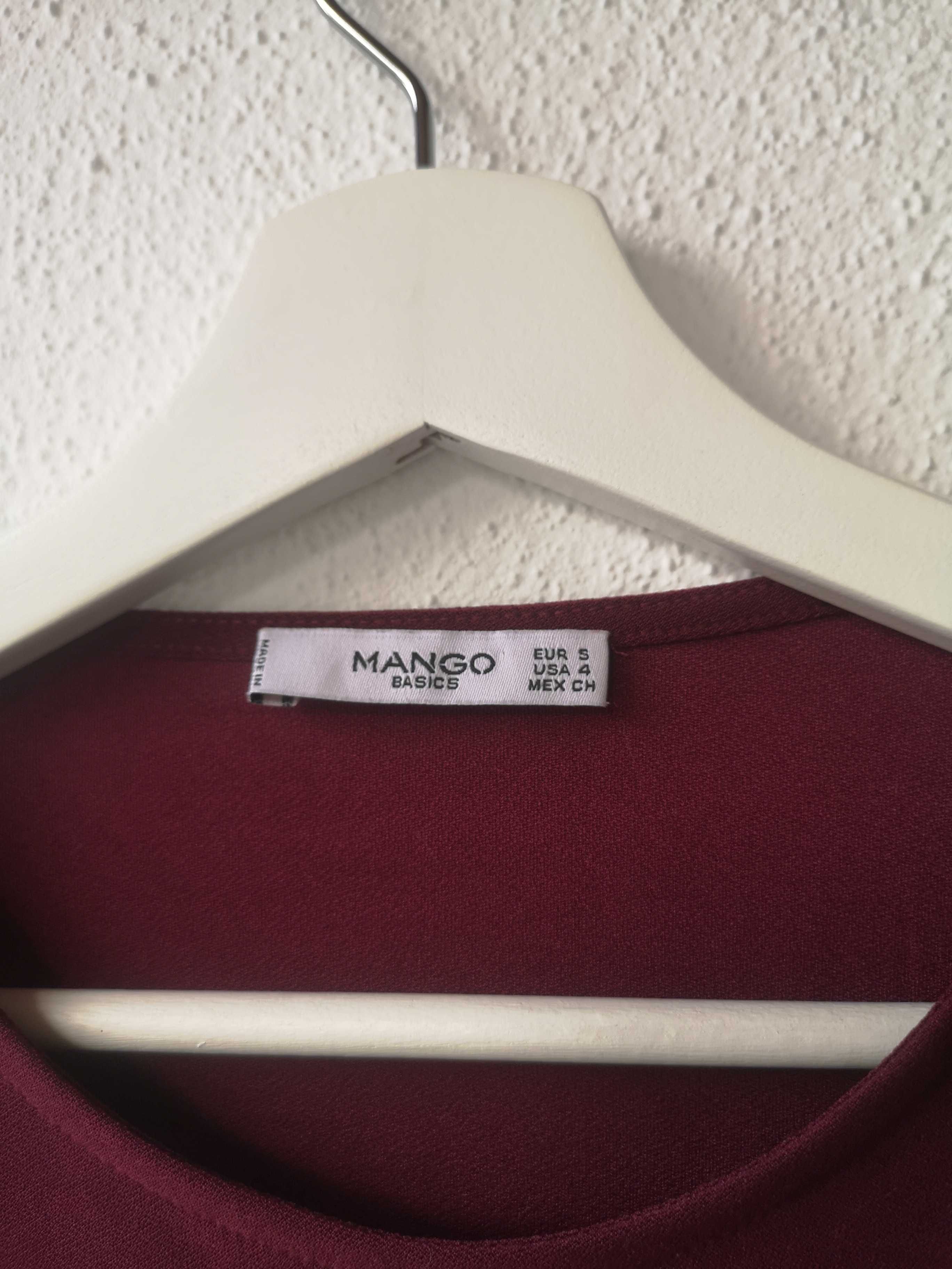 Vestido maga comprida Mango, tamanho S, como novo