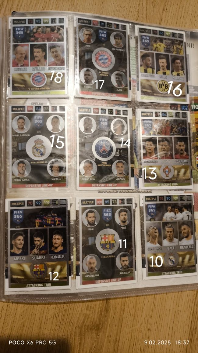 Karty kolekcjonerskie Panini Adrenalyn Messi Ronaldo Neymar Lewandowsk