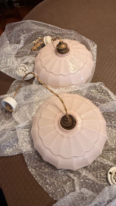 Par de Candeeiros Vintage em Ex estado de conservação