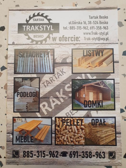 Deska elewacyjna imitacja bala lub płaską na twoją elewację Trakstyl