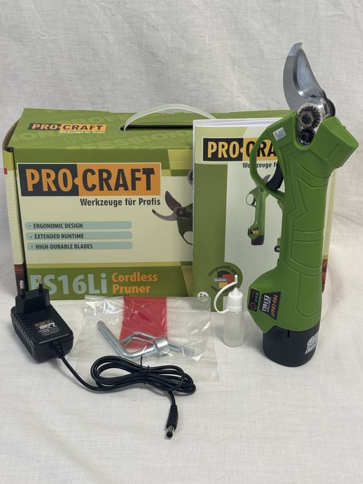 Акумуляторний секатор ProCraft ES16Li