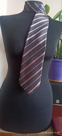 Krawat  Hugo Boss 100% jedwab Silk szeroki