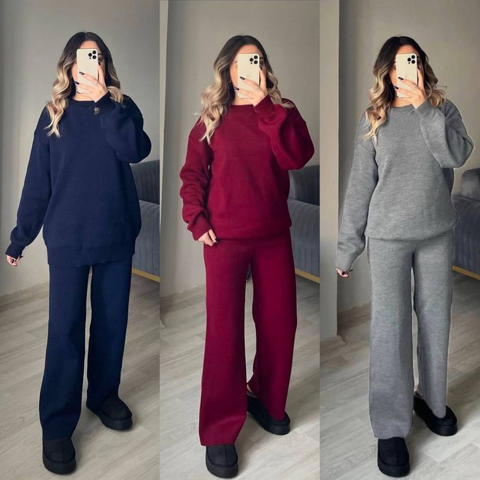 Стильний  теплий жіночий костюм двійка з ангори.42-44,46-48,59-52