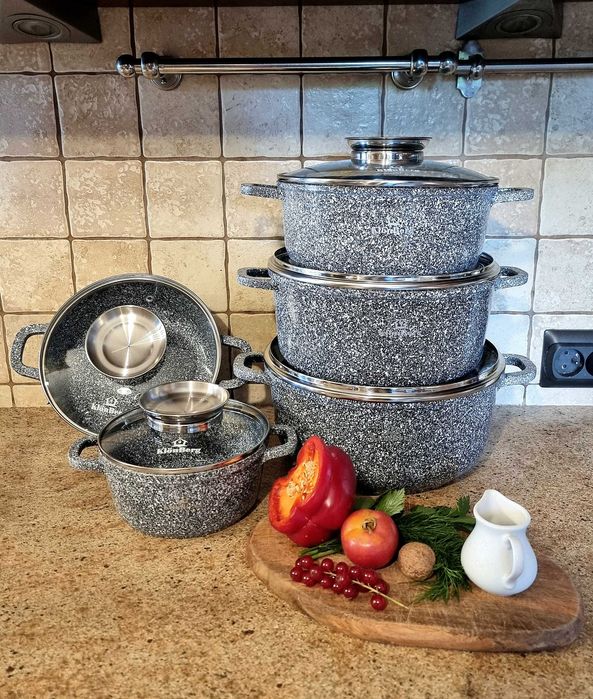 Garnki marmurkowe Klonberg / Zilner 5szt