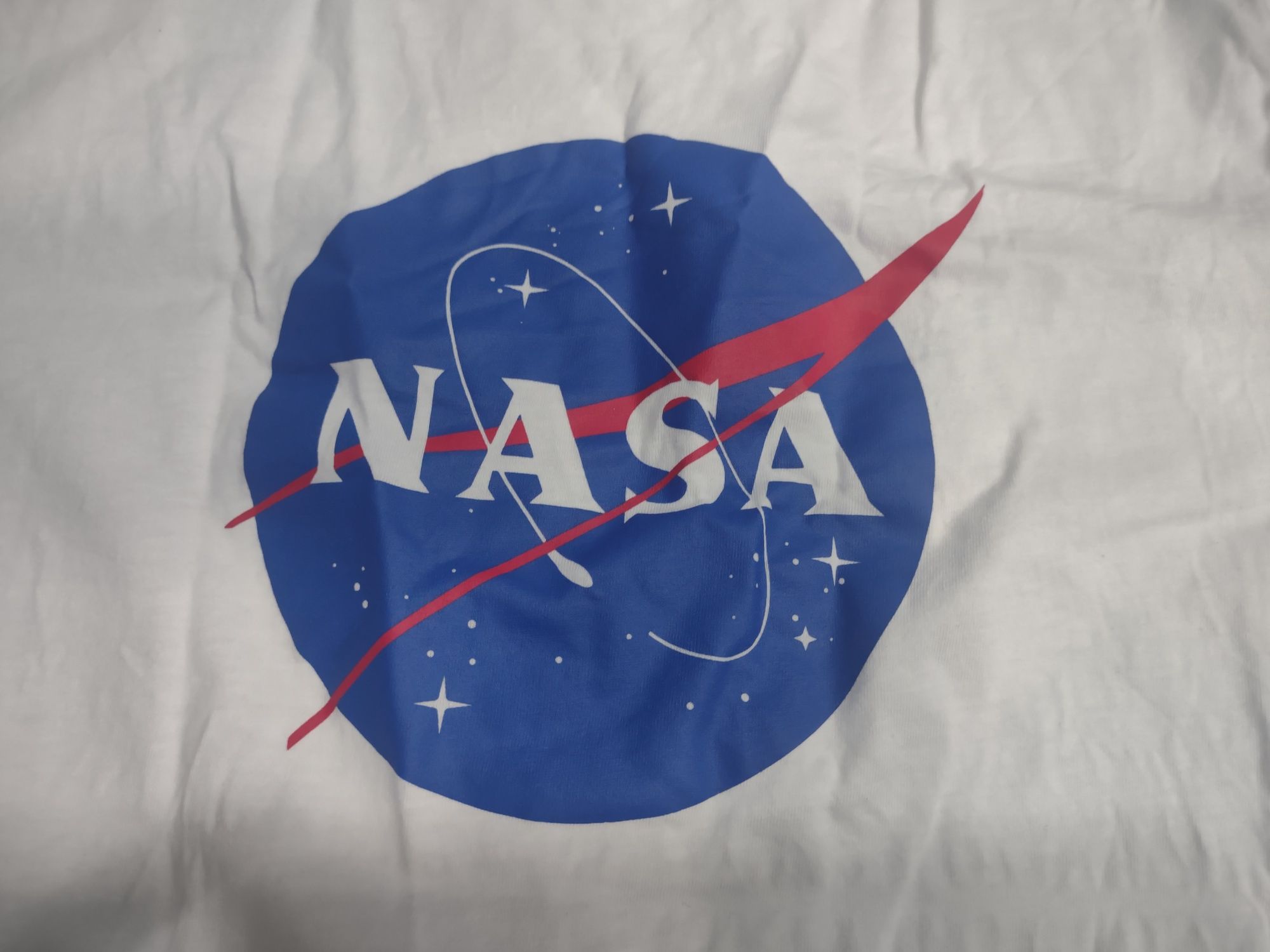 T-shirt biały dziecięcy NASA S/M
