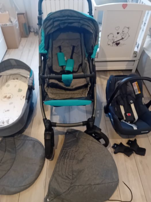 Wózek bebetto vulcano 2w1 + nosidełko maxi-cosi