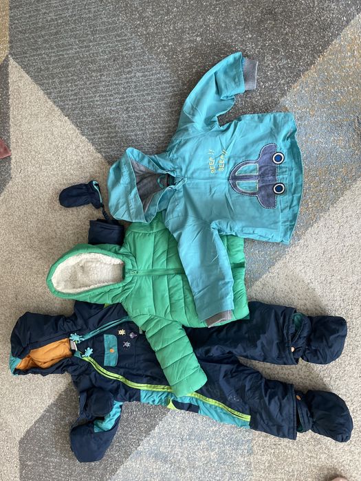 Mega paka ubranek dla chlopca jesien zima rozm 80