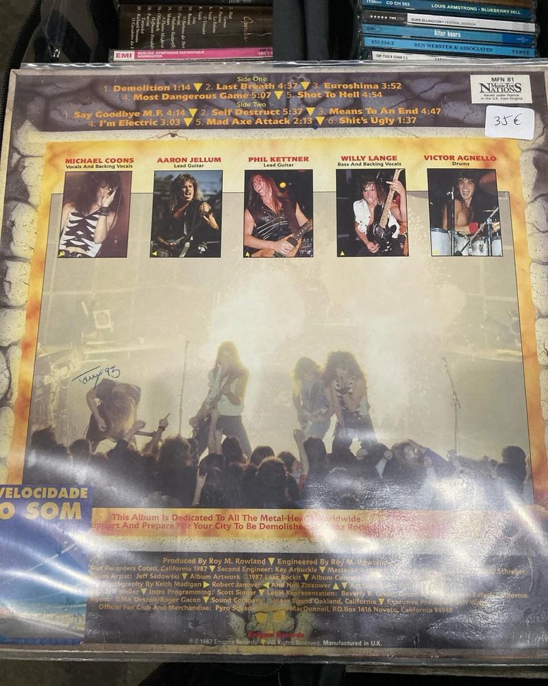 Laaz Rockit Álbum vinil Know your enemy Original  Ano: 1987