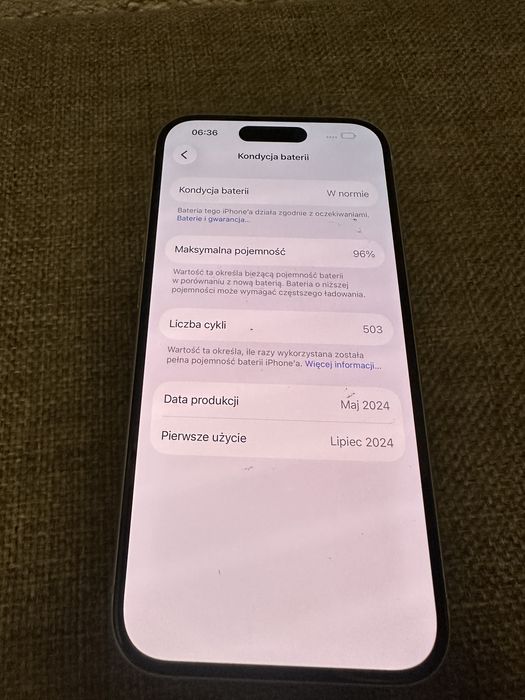 Iphone 15 128gb 96% bateria, gwarancja