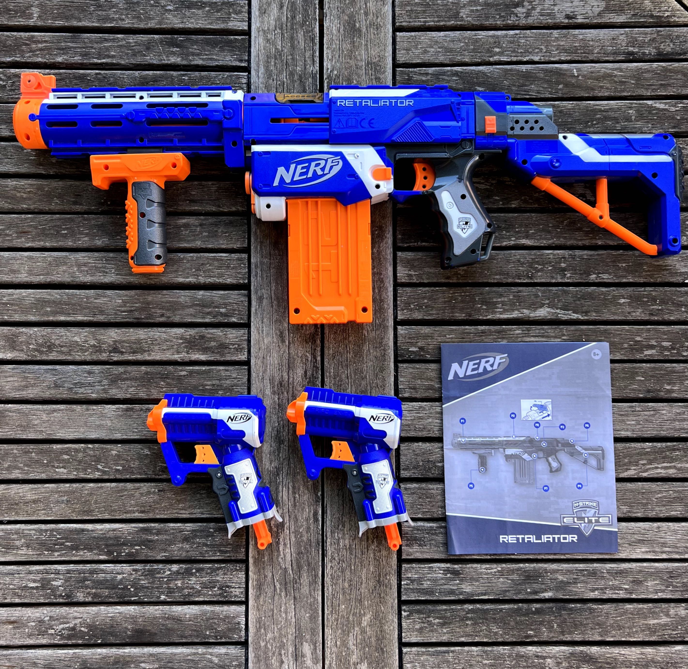 Nerf Retaliator + 2x Triao EX-3 (em bom estado)