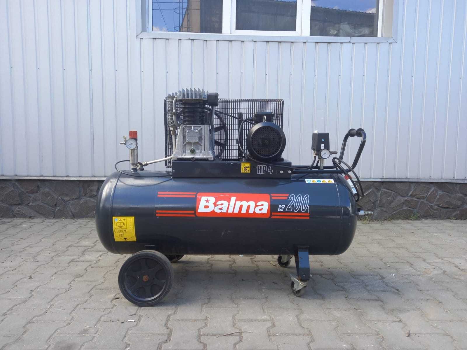 Balma Kompresor tłokowy z butlą 200l 3kw 450lm 10 bar