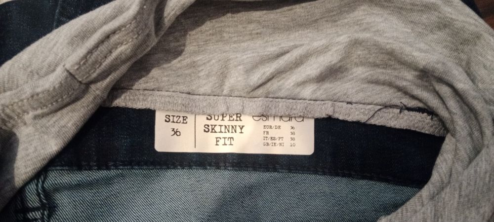 Spodnie ciążowe jeansowe rozm. 36.