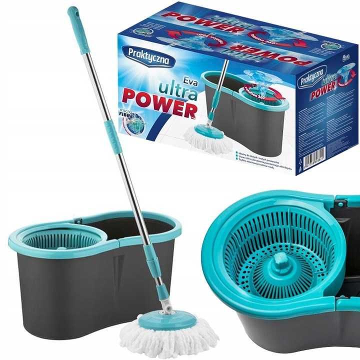 Mop rotacyjny - FLORINA Praktyczna Eva ultra power - pełen komplet