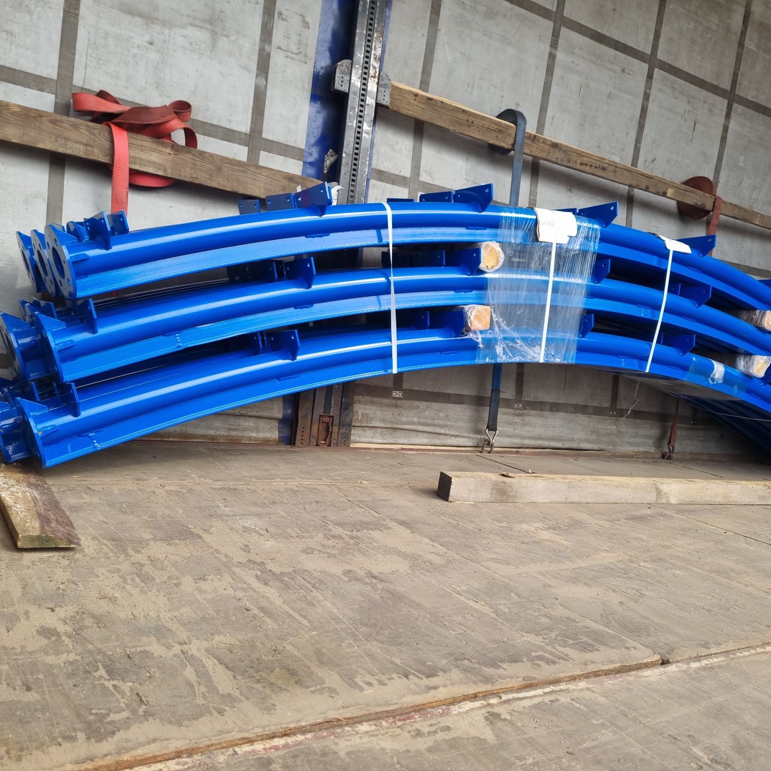 Konstrukcja hali łukowej 12m wzmocniona teownik 50x50x6 garaż magazyn