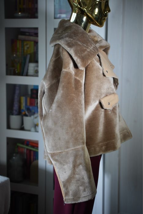 Nanushka oryginalne sztuczne futro damskie nowe z metką rozmiar M