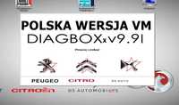 Diagbox 9.91 PL Diagnostyka Lexia Citroen Peugeot PP2000 Opel VMware