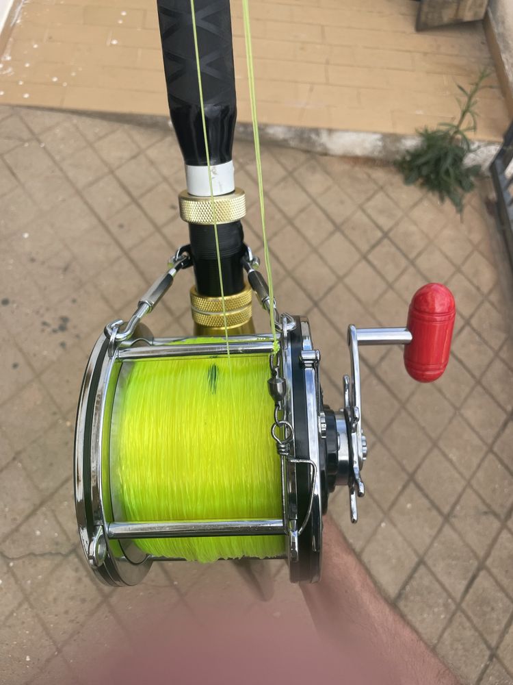 Penn Senator 10/0 como novo big game linha nova 80lb