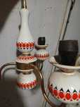 Żyrandol porcelanowy PRL