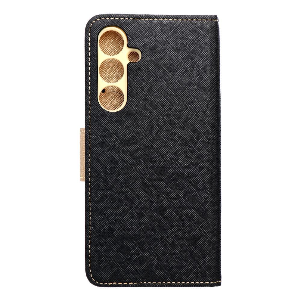 Etui Kabura Fancy Book Do Samsung S24 Fe Czarno Złoty