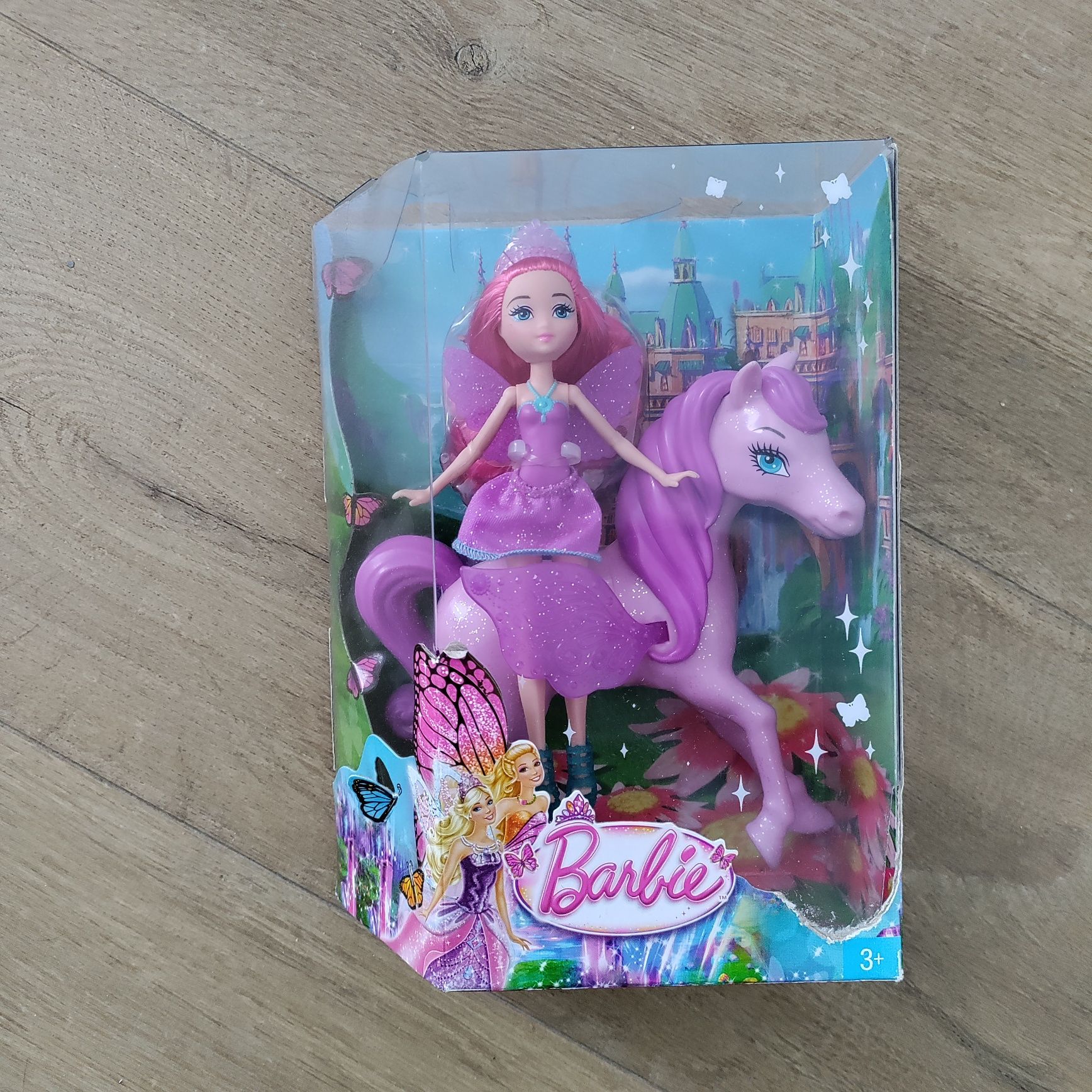 Nowa, oryginalnie zapakowana Barbie Mini Wróżka i Pegaz fioletowa