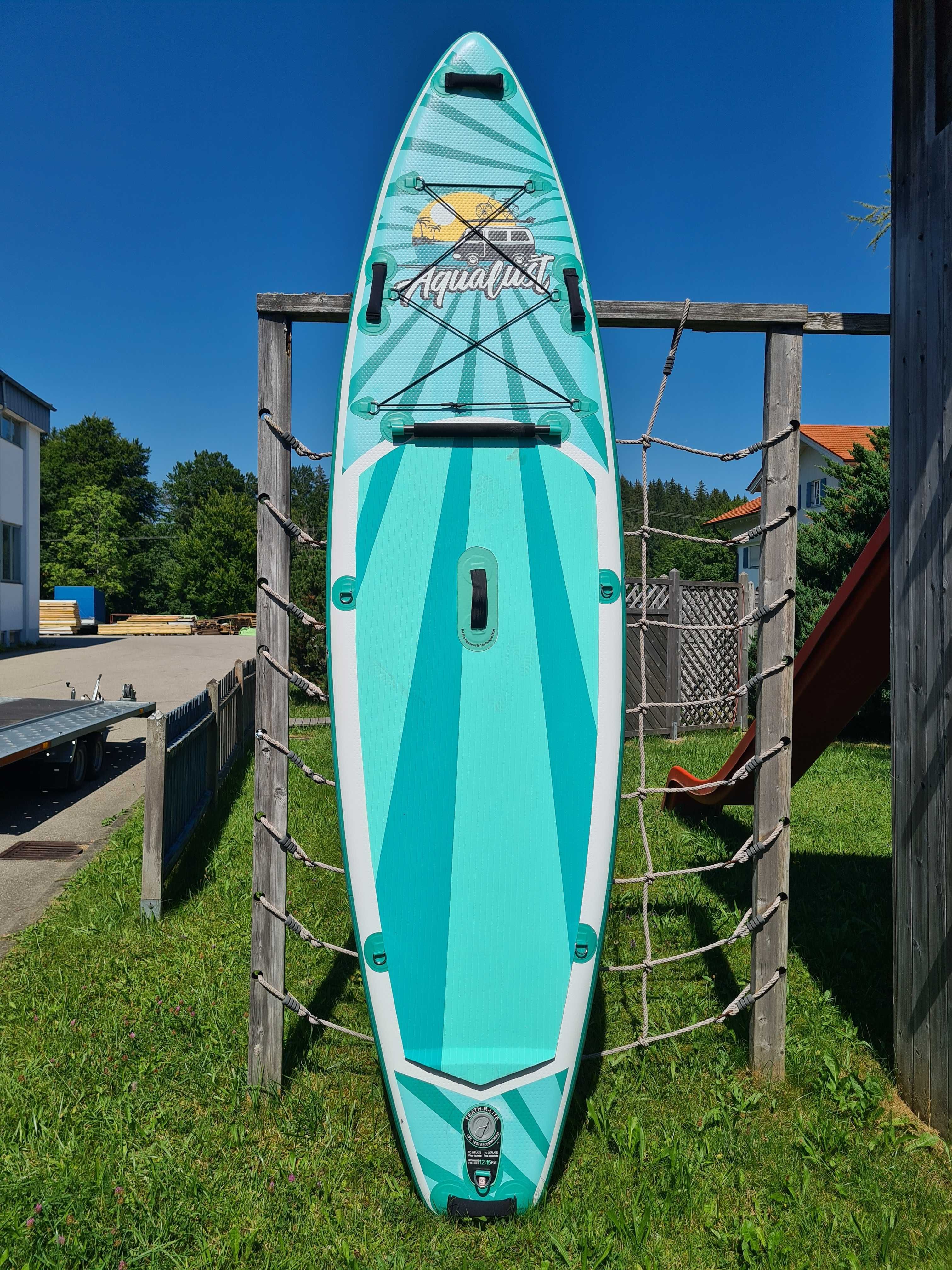 Дошка SUP AQUALUST САП доска НОВАЯ 2 СЛОЯ 320 см. борд board Paddle