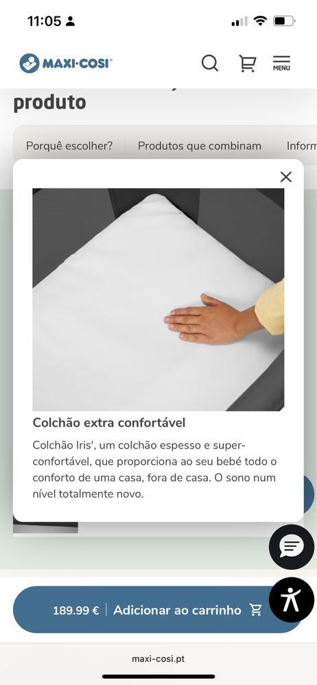 Cama de viagem Maxi-cosi Iris