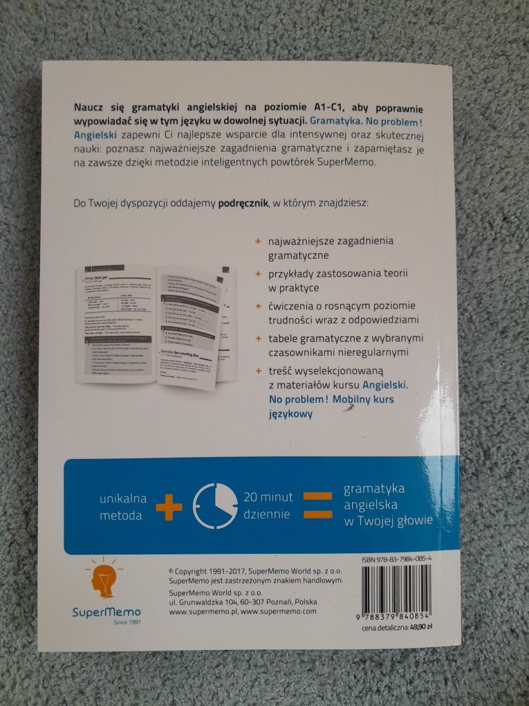 Gramatyka. No problem! Angielski Mobilny kurs językowy Supermemo