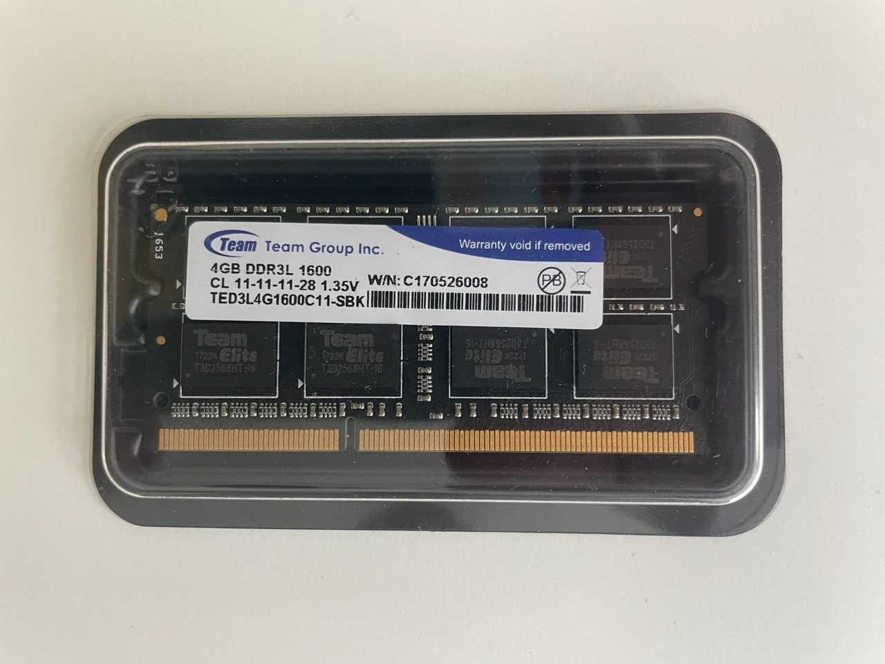 Оперативна пам'ять Team 4GB DDR3L 1600