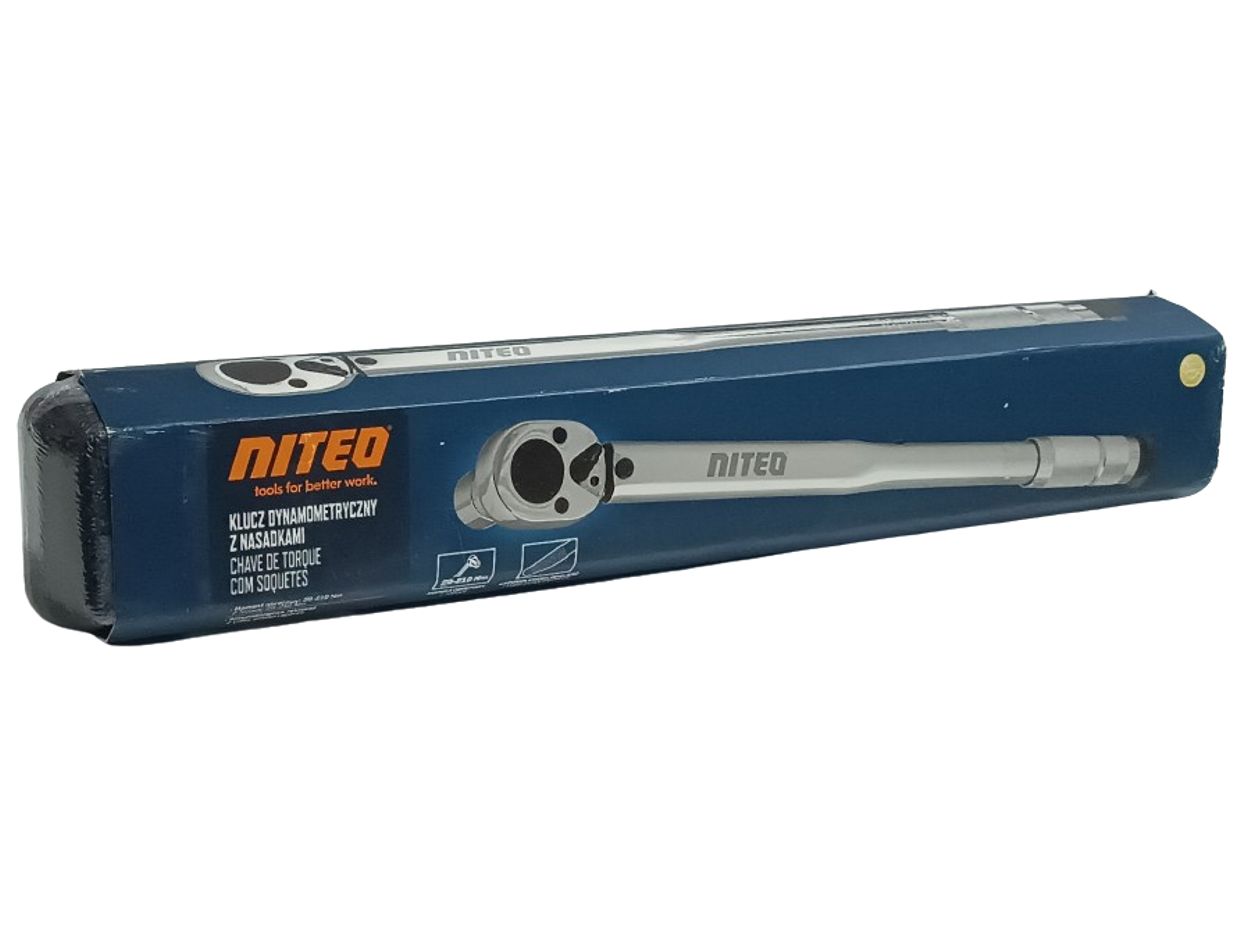 Klucz dynamometryczny z nasadkami NITEO 28-210Nm