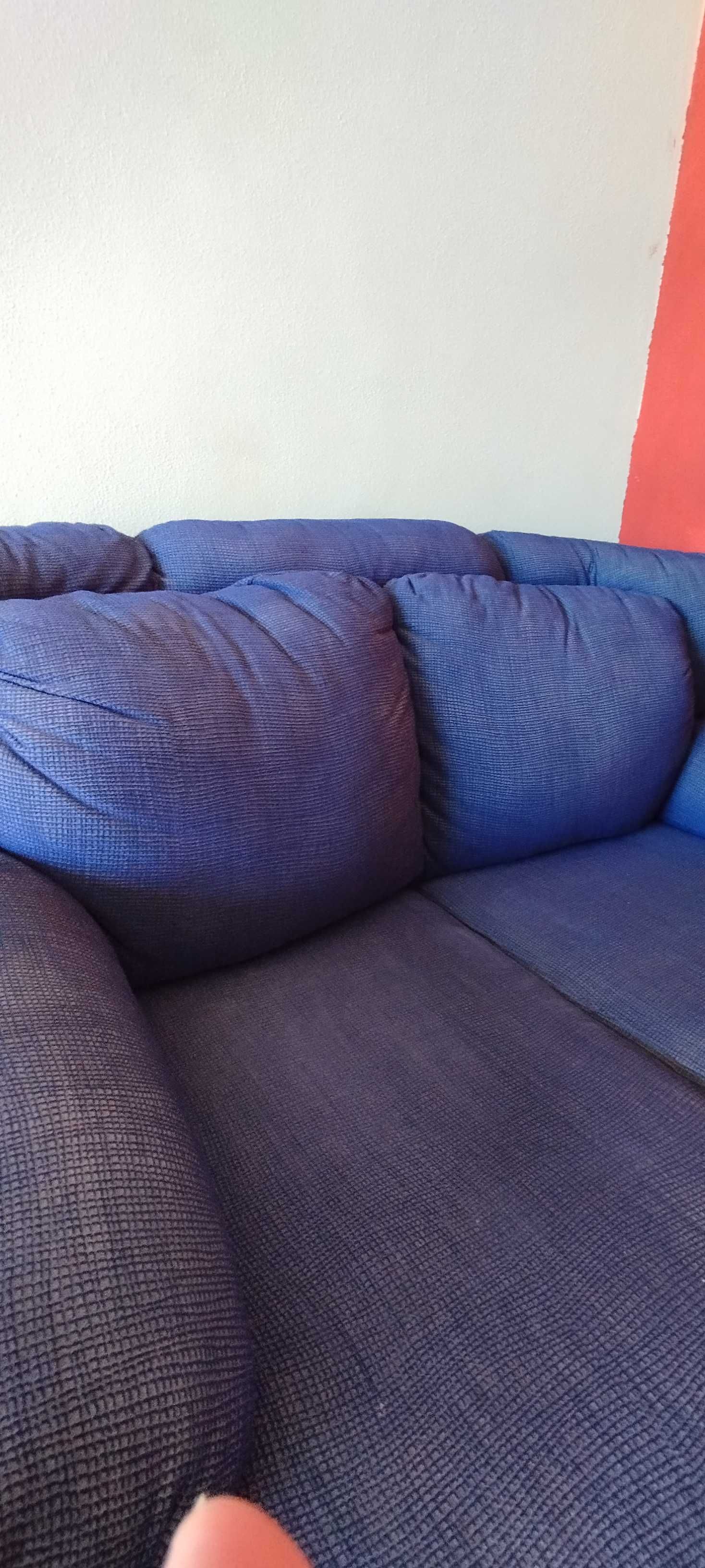 Sofá Azul Escuro de 2 Lugares