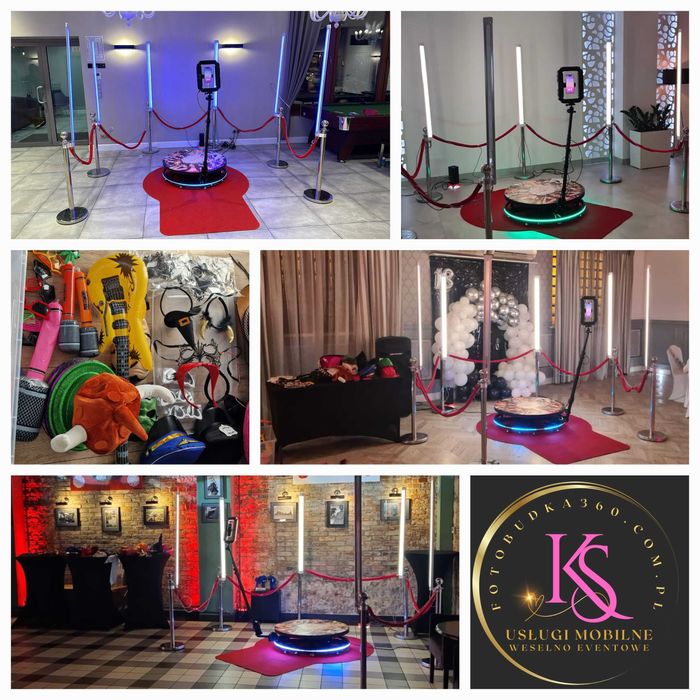 Fotobudka360/klasyczna Fotobudka/Ciężki Dym/Napis LOVE/Iskry/Miny dyme