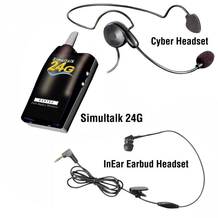 Беспроводная система двухсторонней радиосвязи SIMULTALK 24G