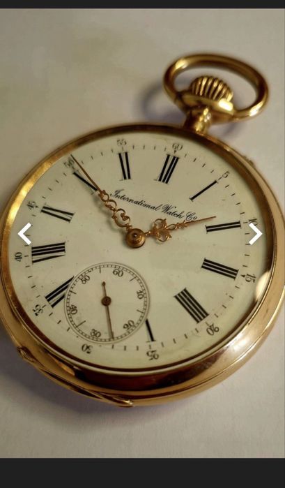 Кишеньковий годинник IWC з 14-каратного золота 87.6г
