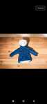 Granatowa kurtka Parka ocieplana H&M 98