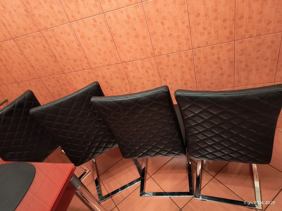 Krzesła eko skóra 4 sztuki