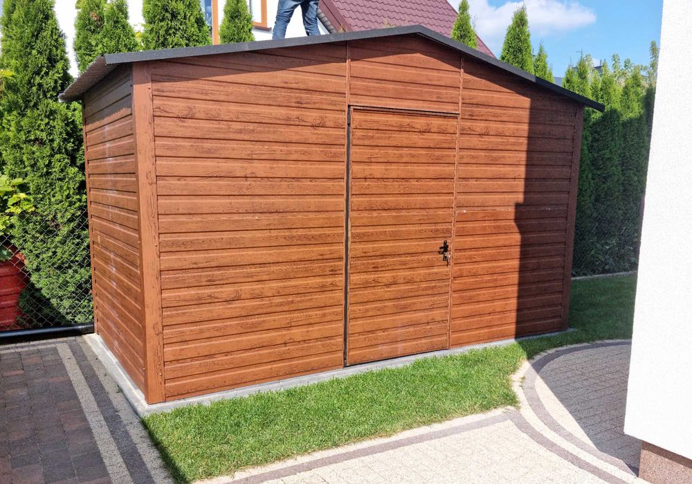Altana, schowek blaszany, domek narzędziowy blaszak, GARAŻ wiata WZORY