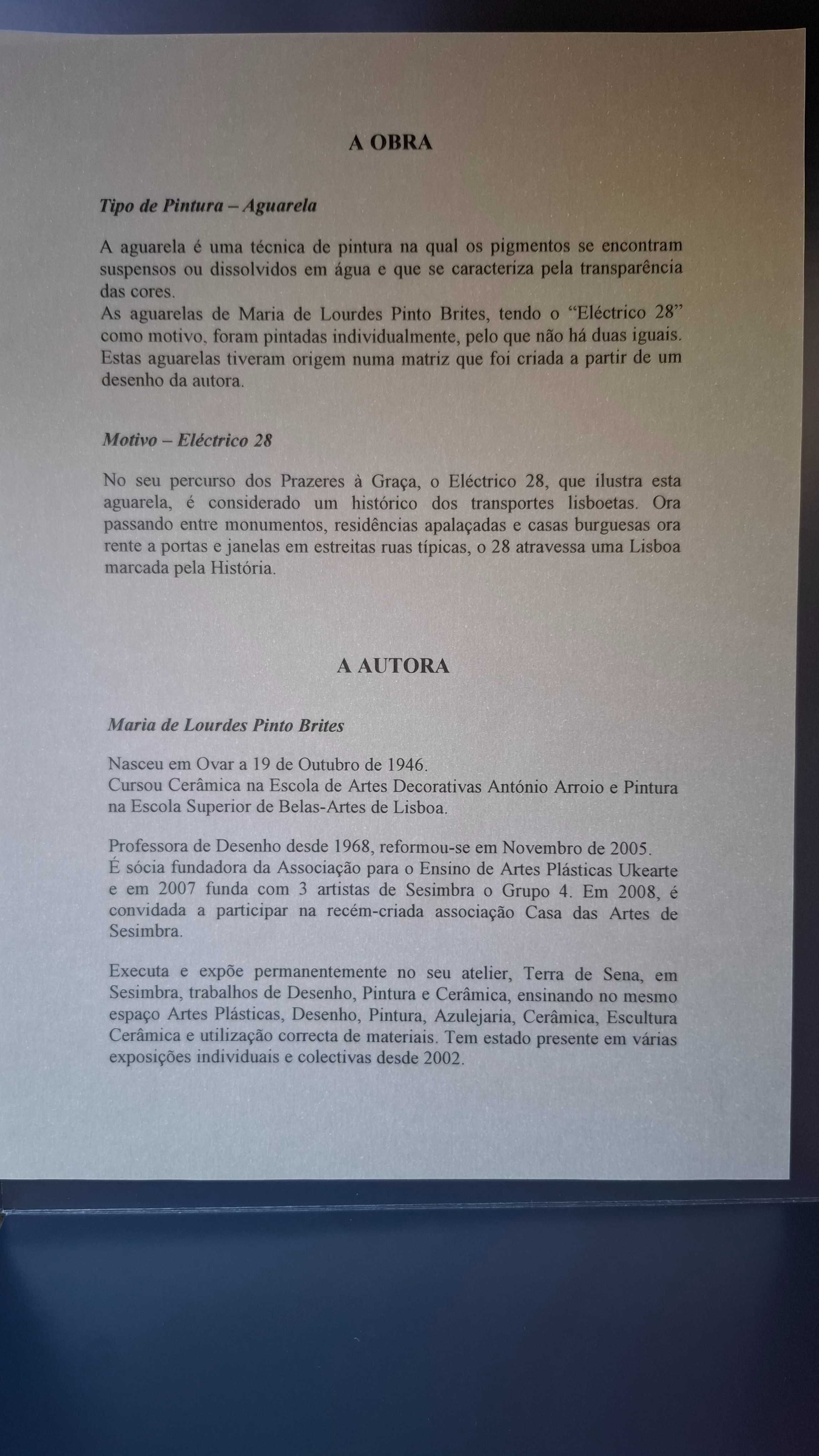 Serigrafia numerada de Maria de Lourdes Pinto Brites