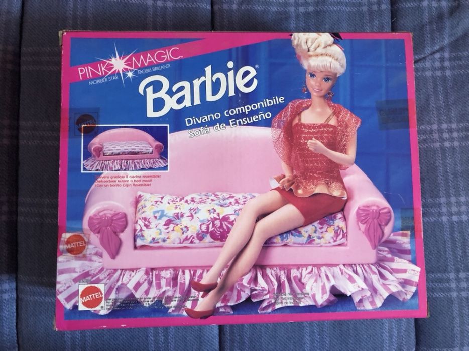 1992 Vintage BARBIE Sofa - Pink Magic (Novo e Selado)