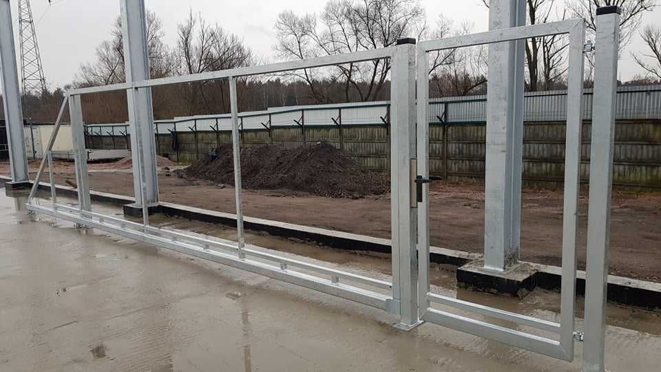 Brama przesuwna samonośna 6,00 m OCYNKOWANA