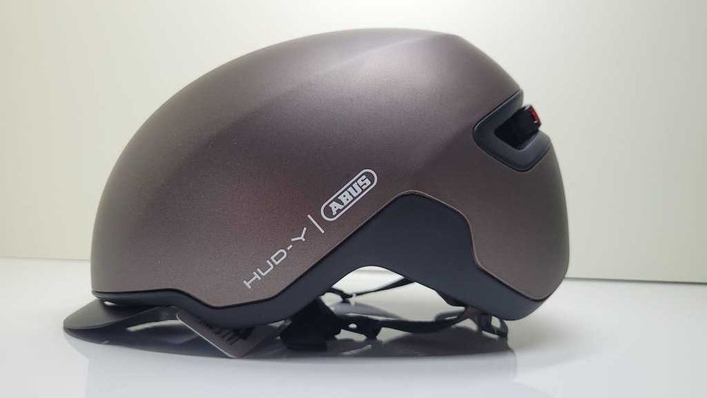 Kask roweorwy ABUS URBAN HUD-Y rozmiar L 57-61cm Lampka LED