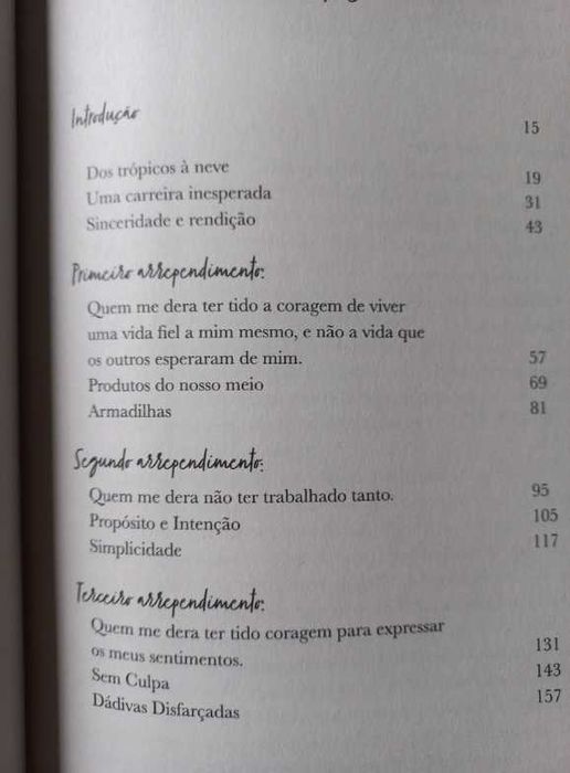 Os Cinco Maiores Arrependimentos Antes de Morrer - Bronnie Ware