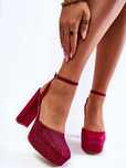 Sandały Model Rosel 3557-1 Fuksja - Step in style