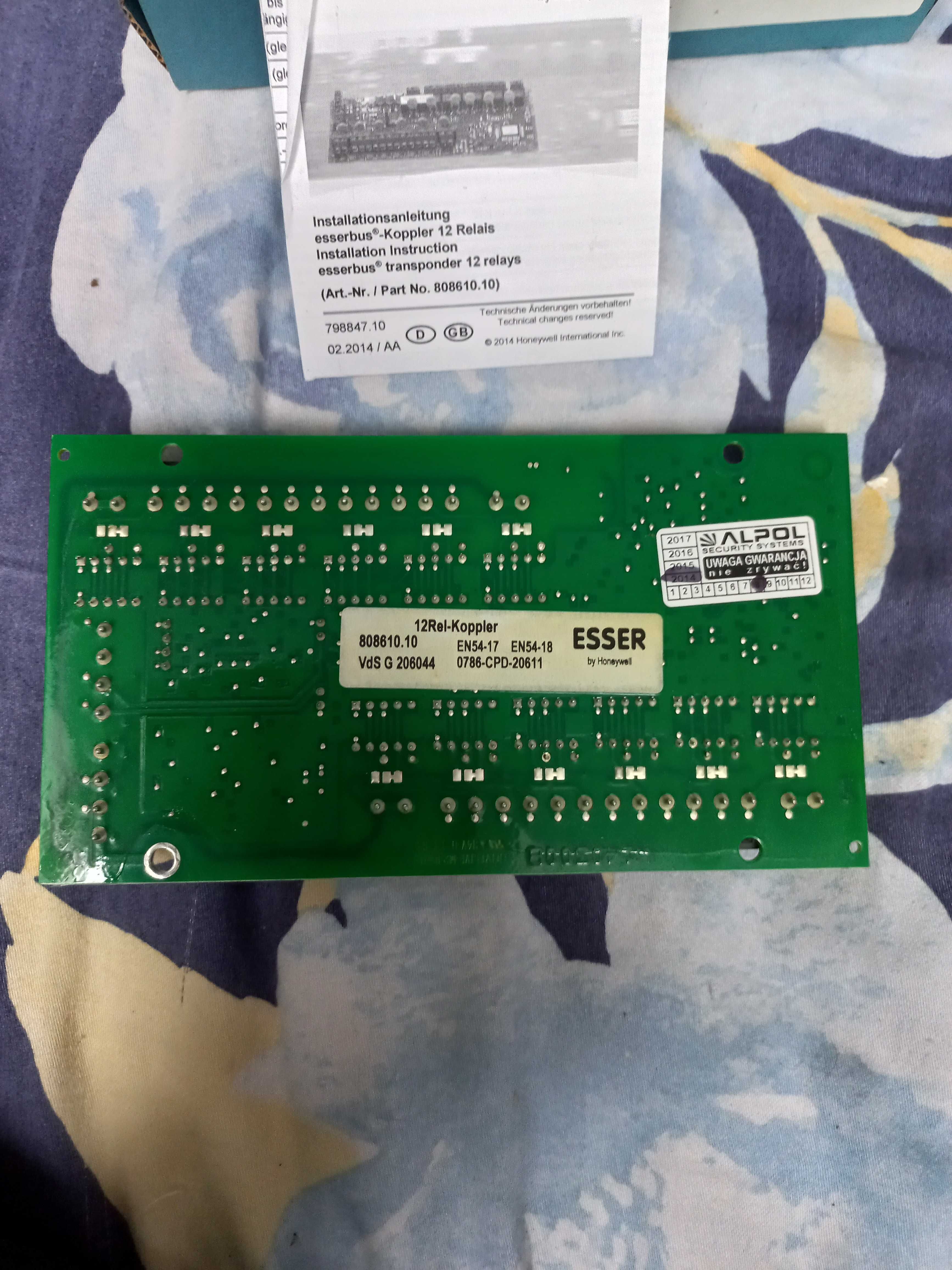 Moduł EBK 12R-12 Transponder 8bit Esser 808610.10