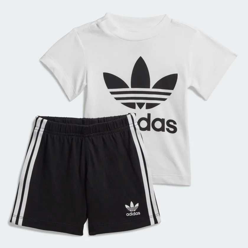 Adidas Koszulka t-shirt spodenki komplet 74 cm 6/9  miesięcy