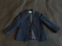 Granatowa marynarka w kropki H&M rozm. 116