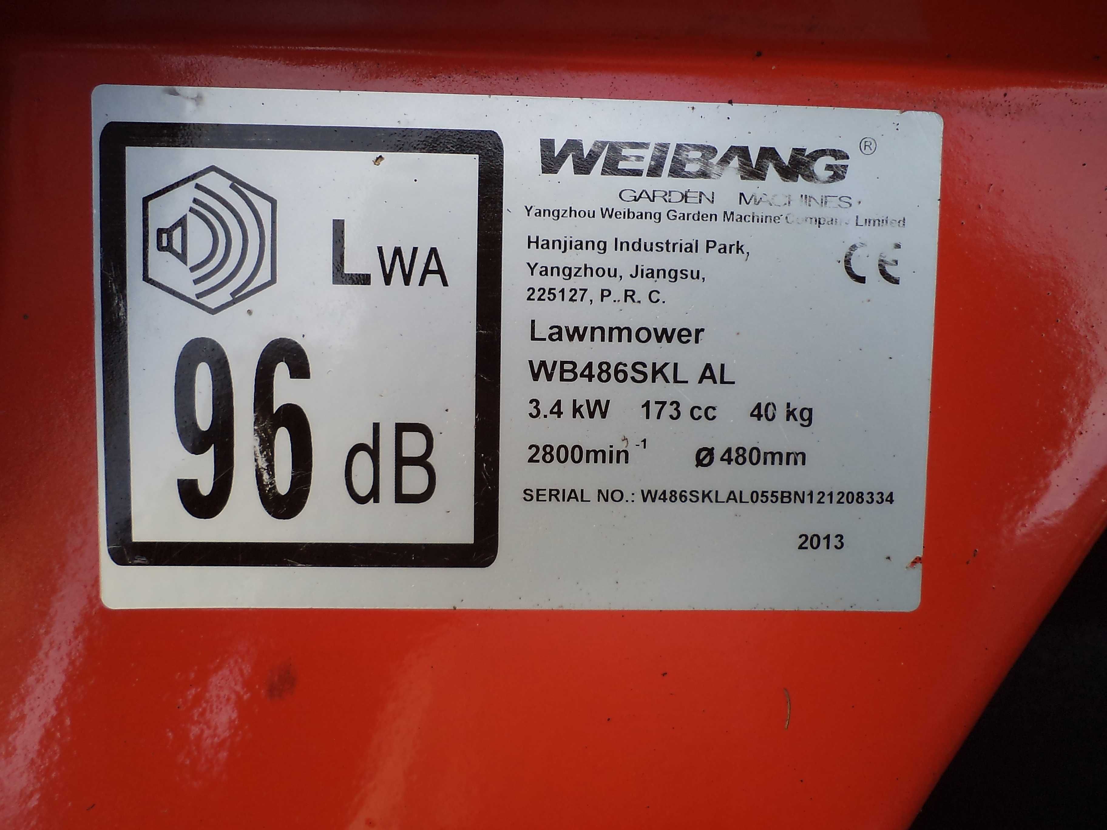 Kosiarka spalinowa Weibang Kohler napęd WYSYŁAM gwarancja