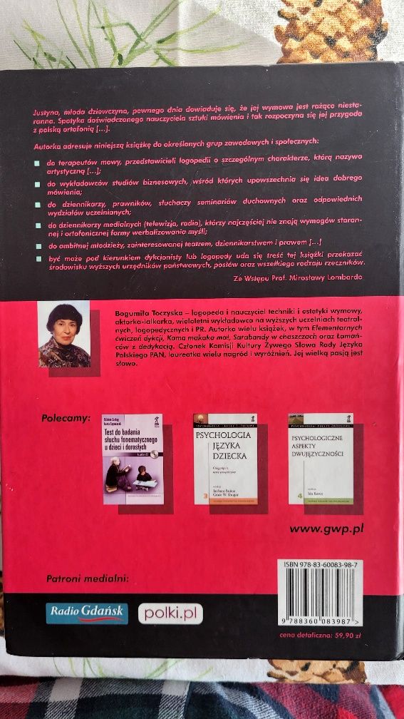 "Głośno i wyraźnie. 9 lekcji dobrego mówienia" B. Toczyska