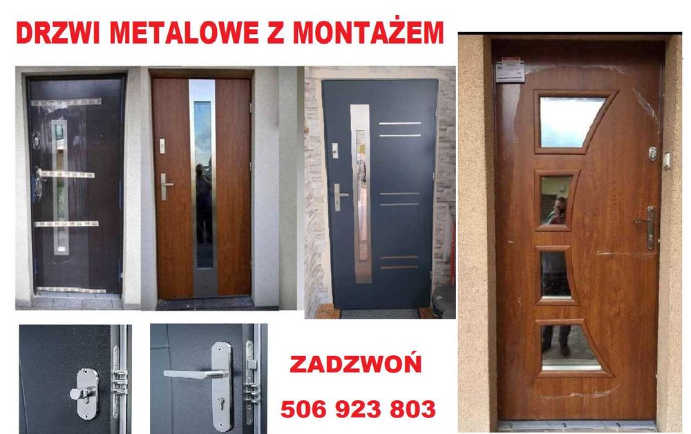 Drzwi wejściowe ZEWNĘTRZNE do mieszkań w BLOKU z montażem.