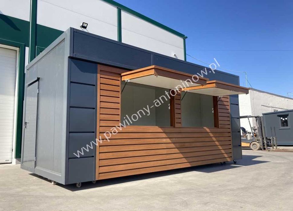 NOWY Pawilon Handlowy Kontener Gastronomiczny Sklep Kiosk - PRODUCENT