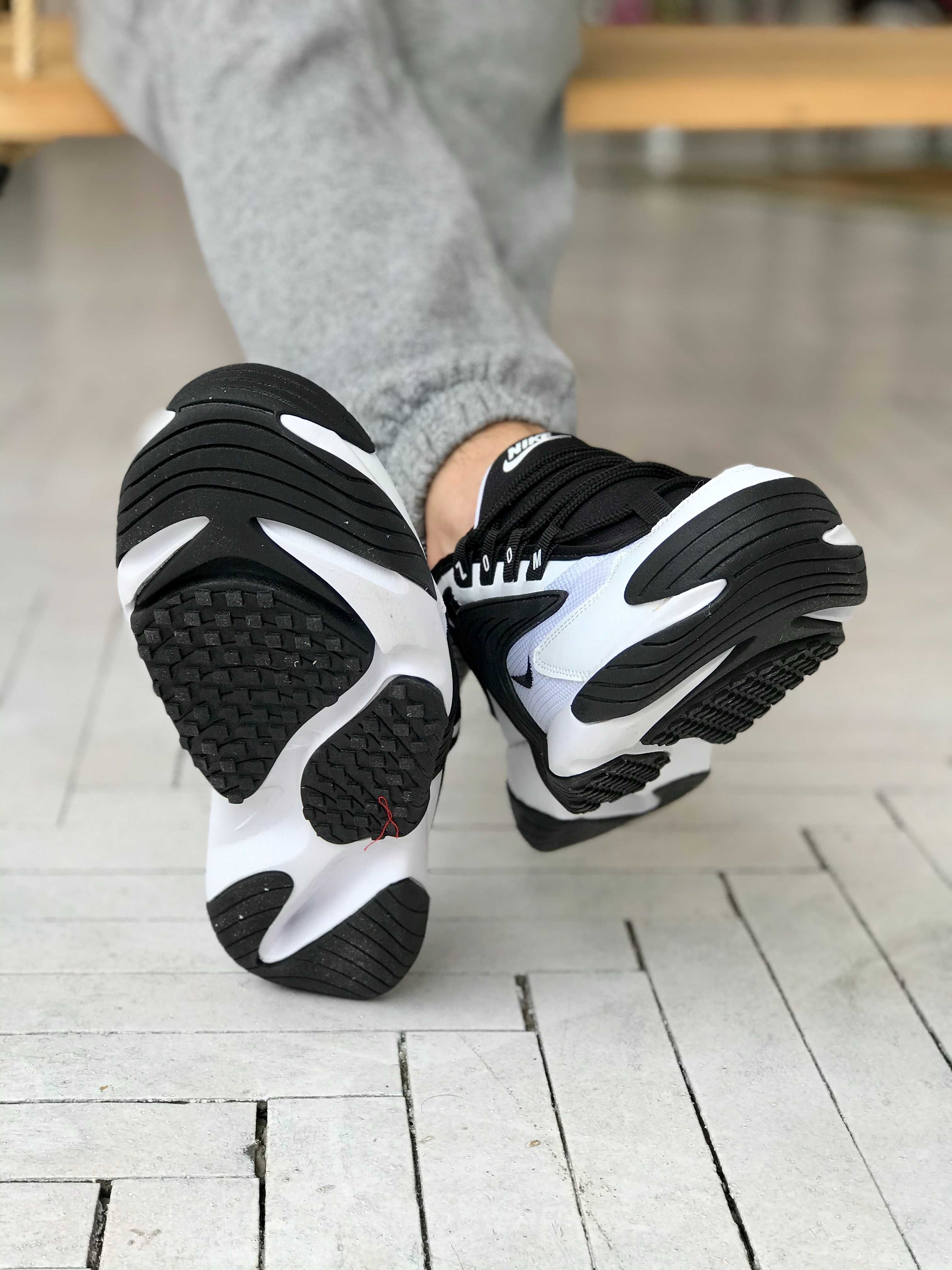Кроссовки мужские Nike air Zoom черные белые / Найк Зум чорно-белые